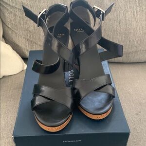 Cole Haan Women's Black Strappy Sandals